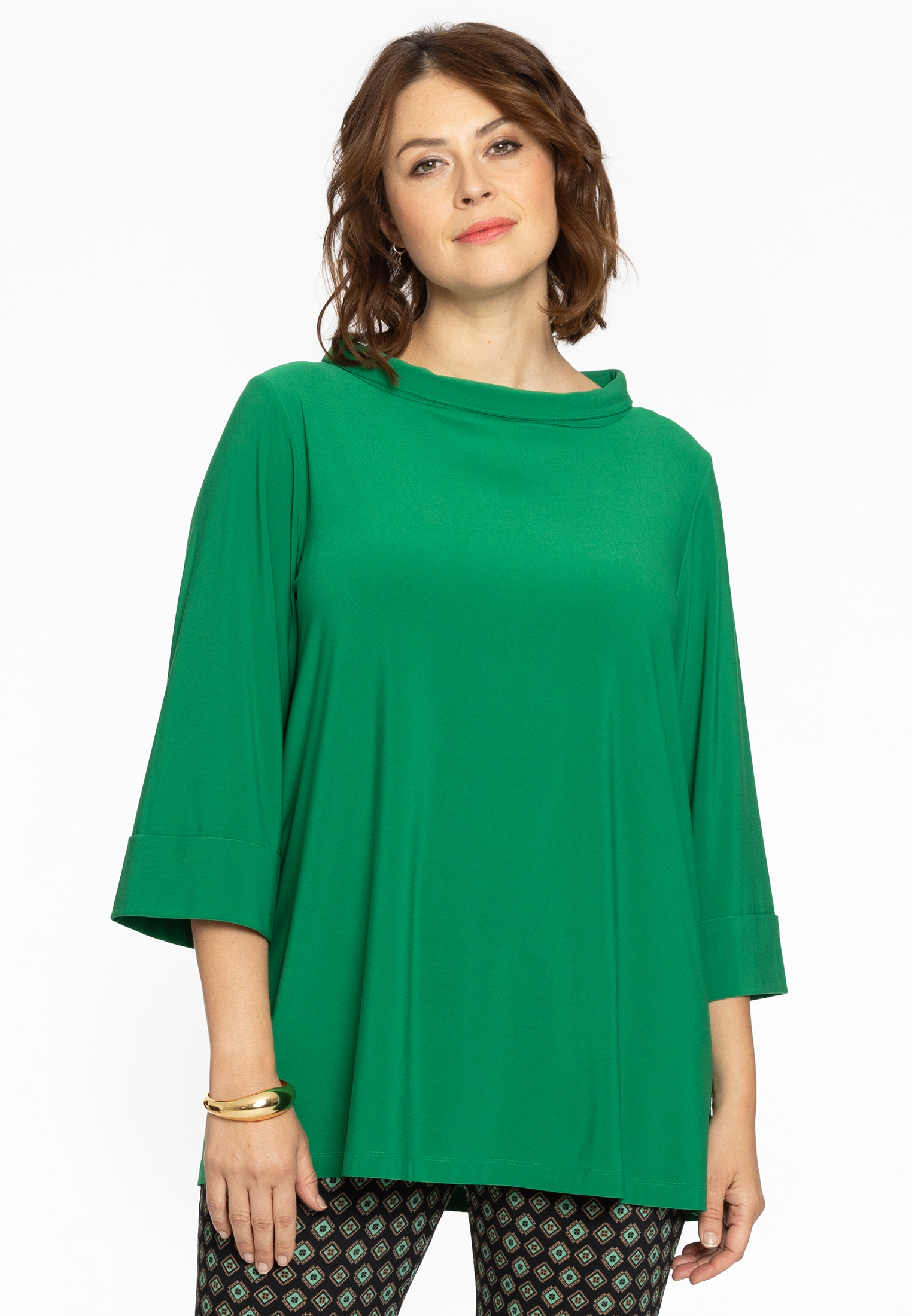 Shirt A-lijn met turtle neck DOLCE 58/60 green