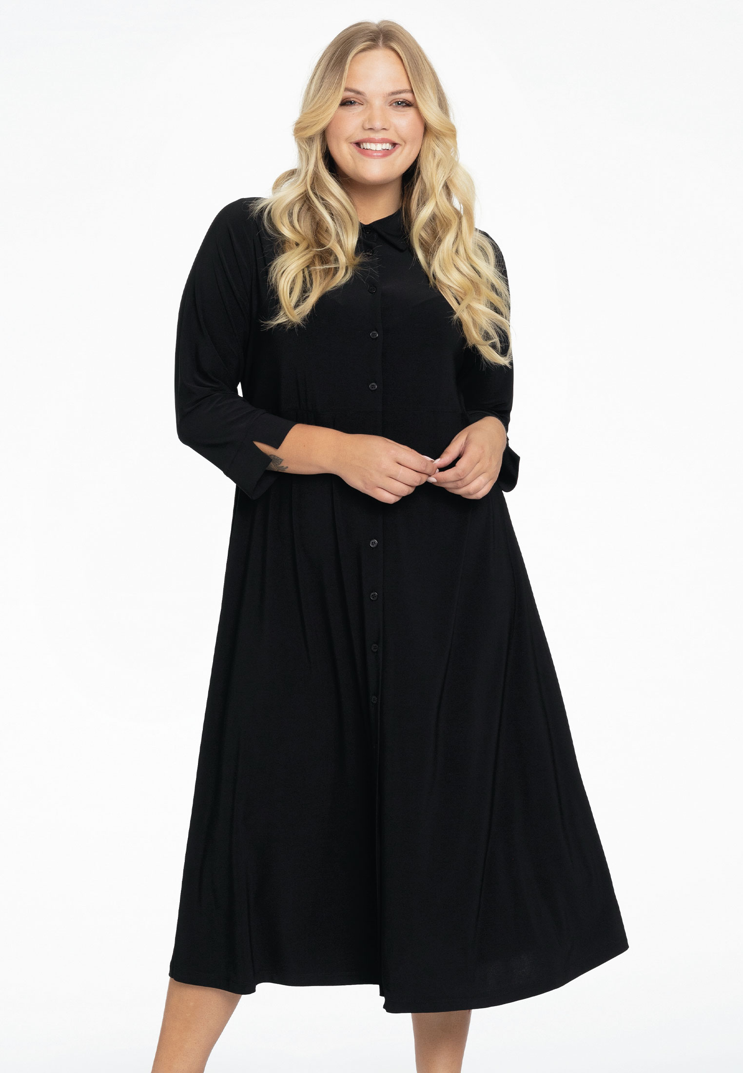 Lange blouse-jurk DOLCE 46/48 black