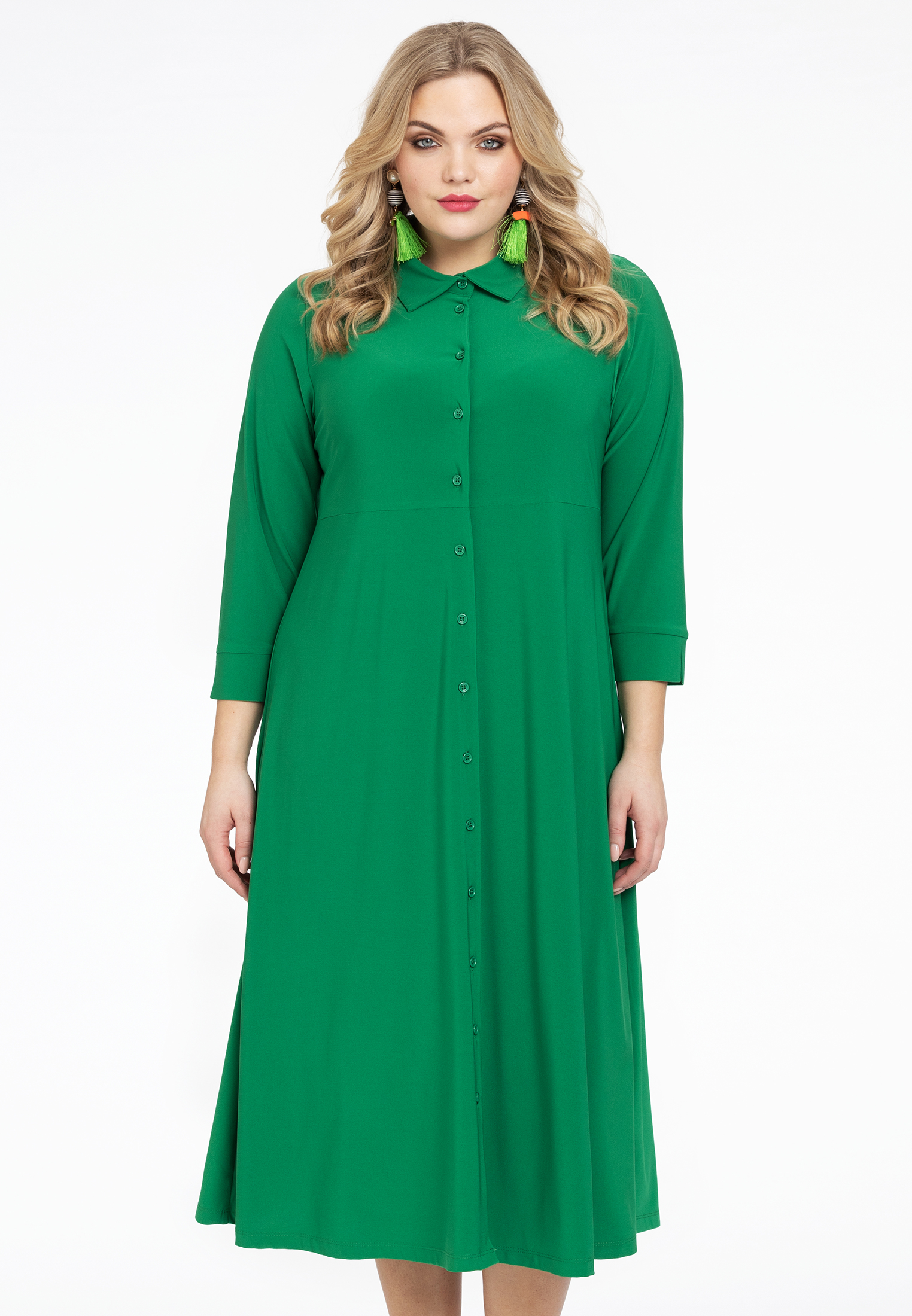 Lange blouse-jurk DOLCE 46/48 green