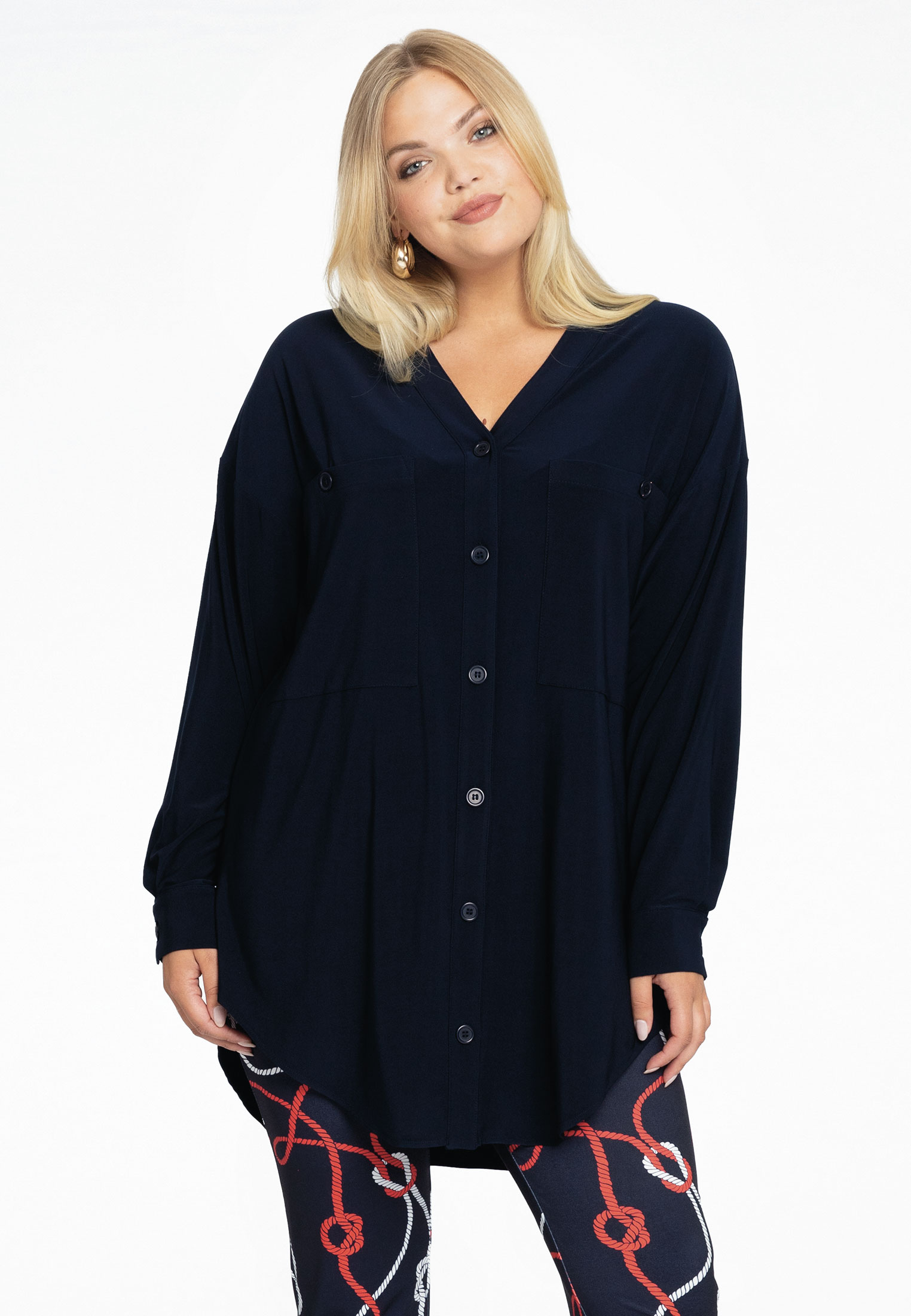 Blouse wijd DOLCE 38/40 blue