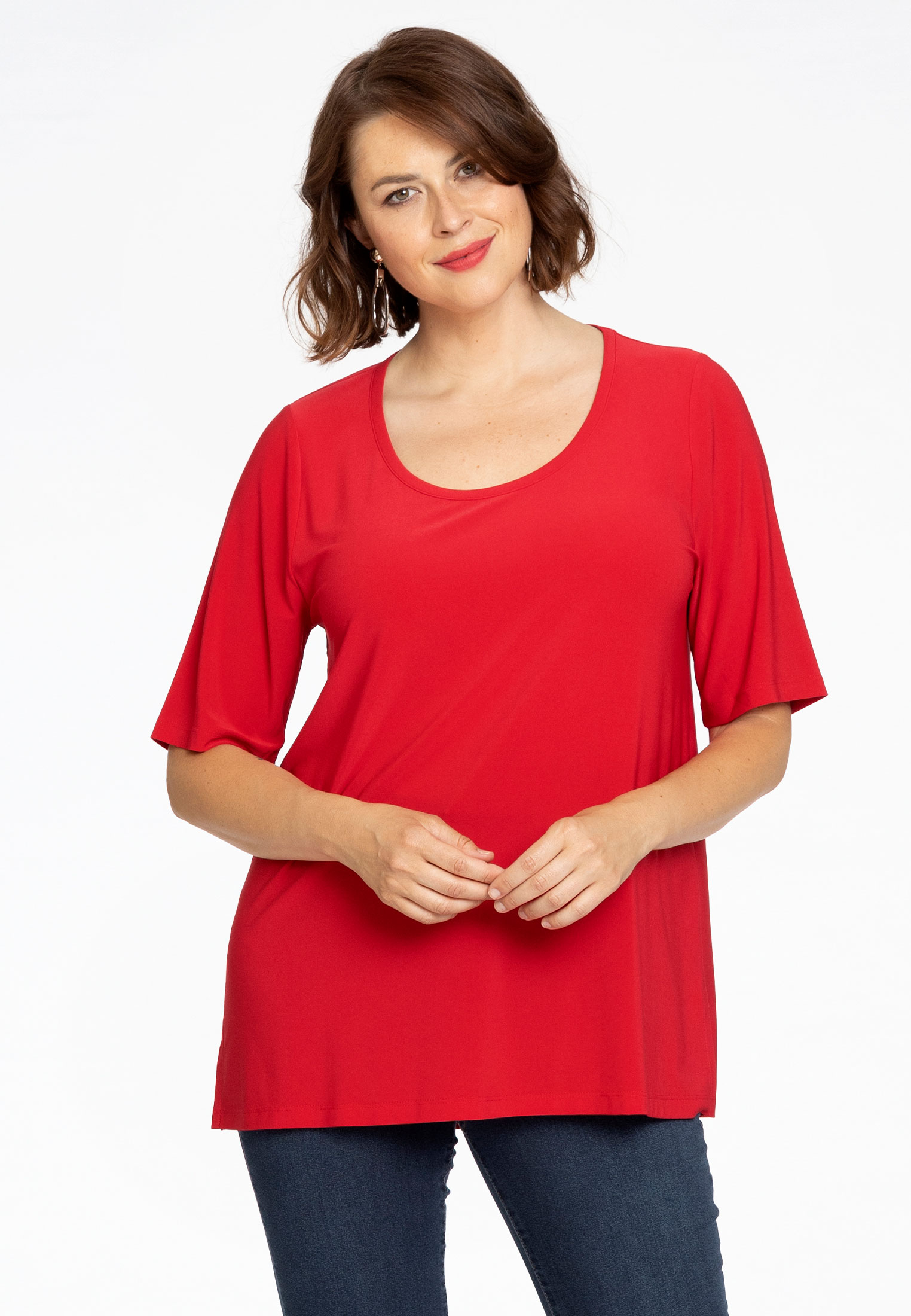 Basic T-shirt A-lijn DOLCE 38/40 red