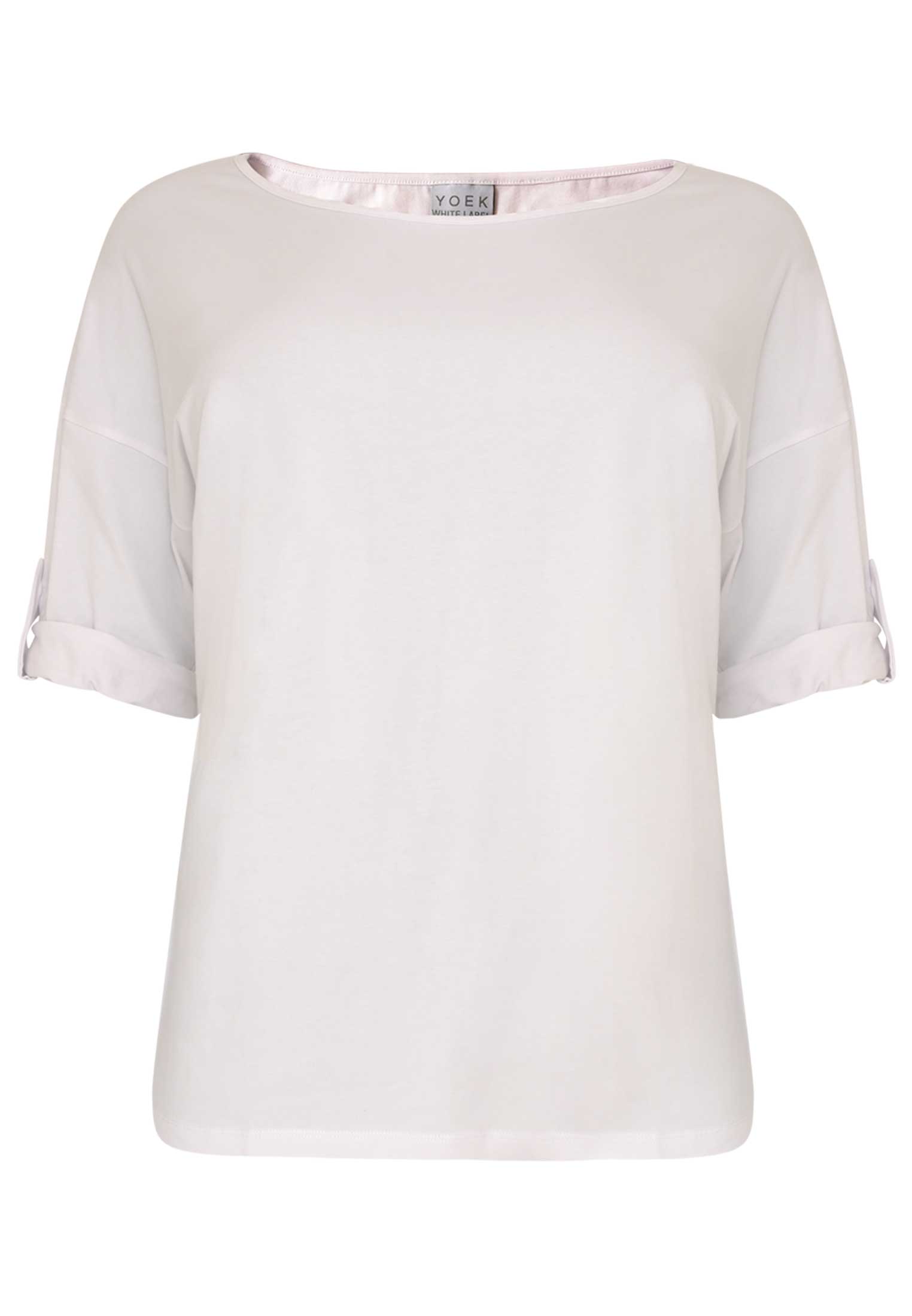 Basic shirt roll-up sleeves ORGANIC COTTON 38/40 white