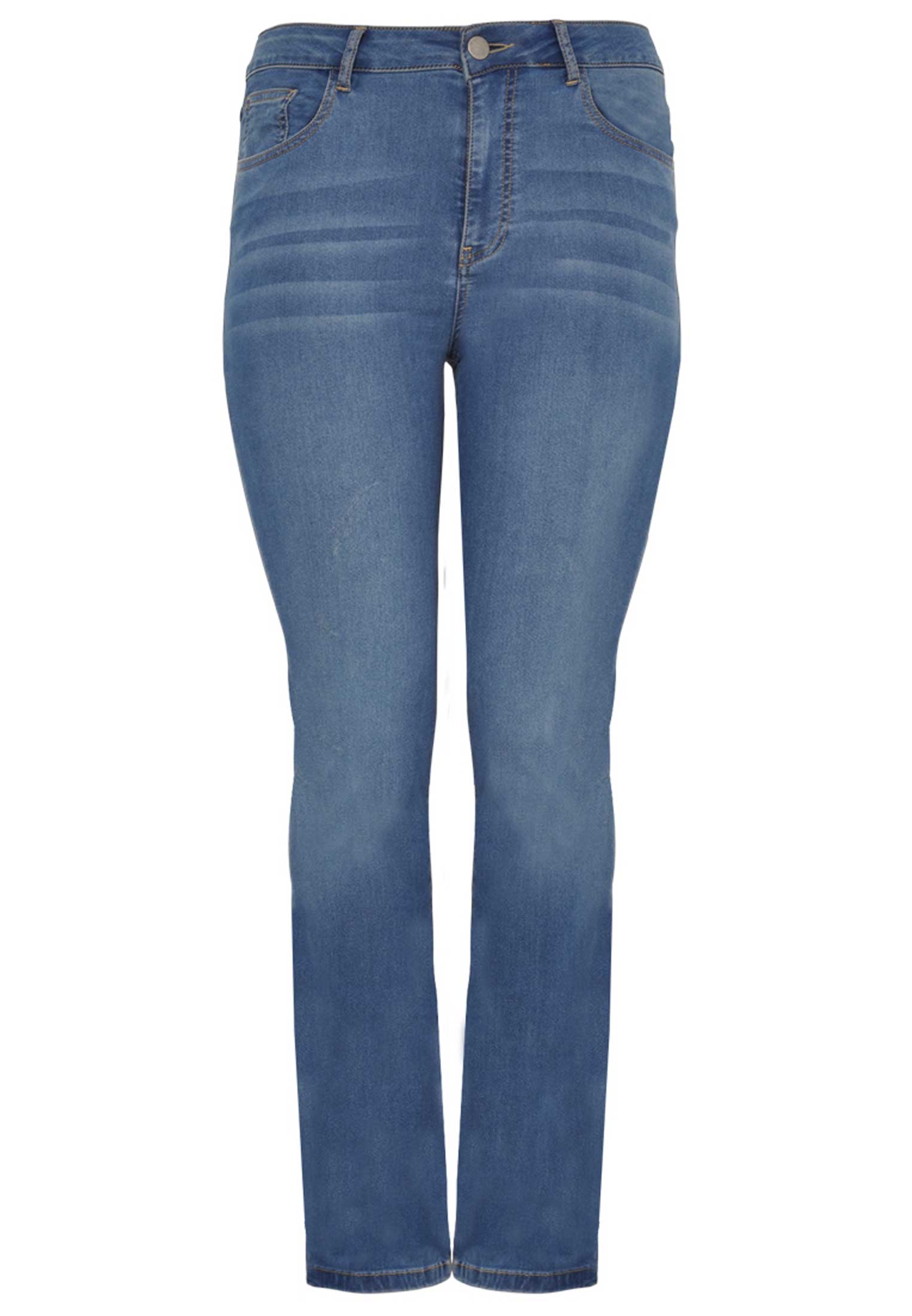 Jeans met rechte pijp 48 indigo