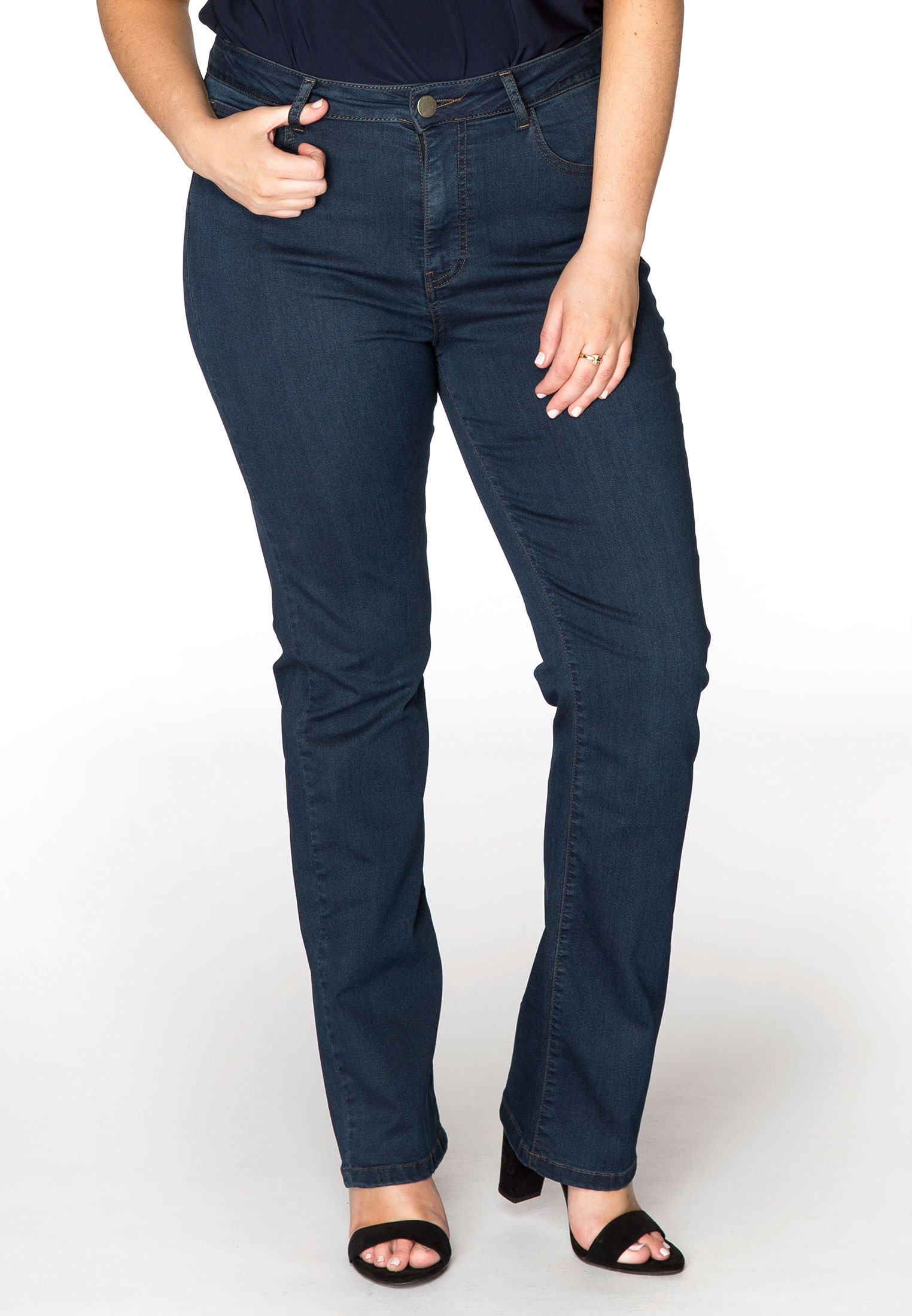 Jeans met rechte pijp 54 dark indigo