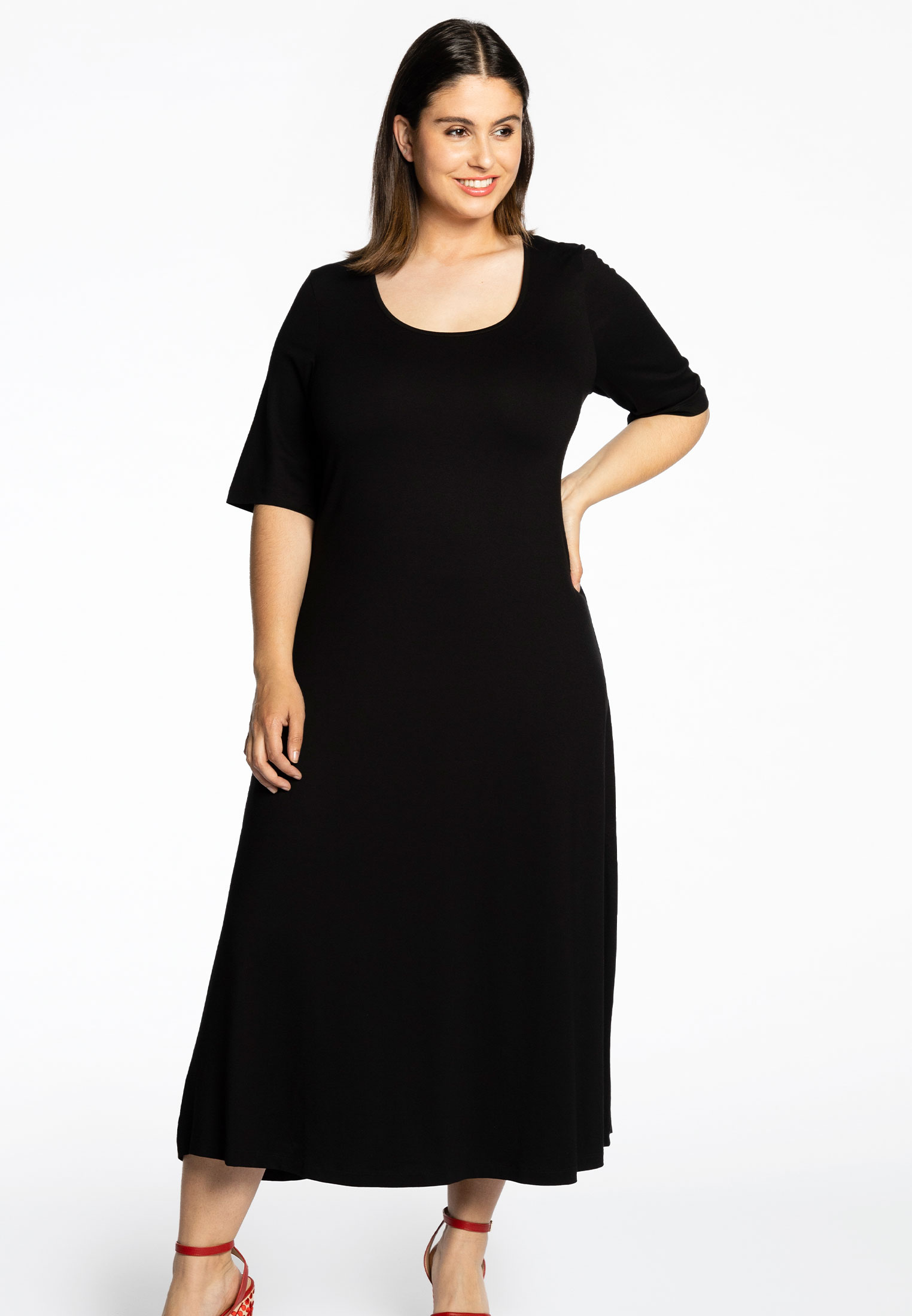 Long dress short sleeve VI/EA 46/48 black