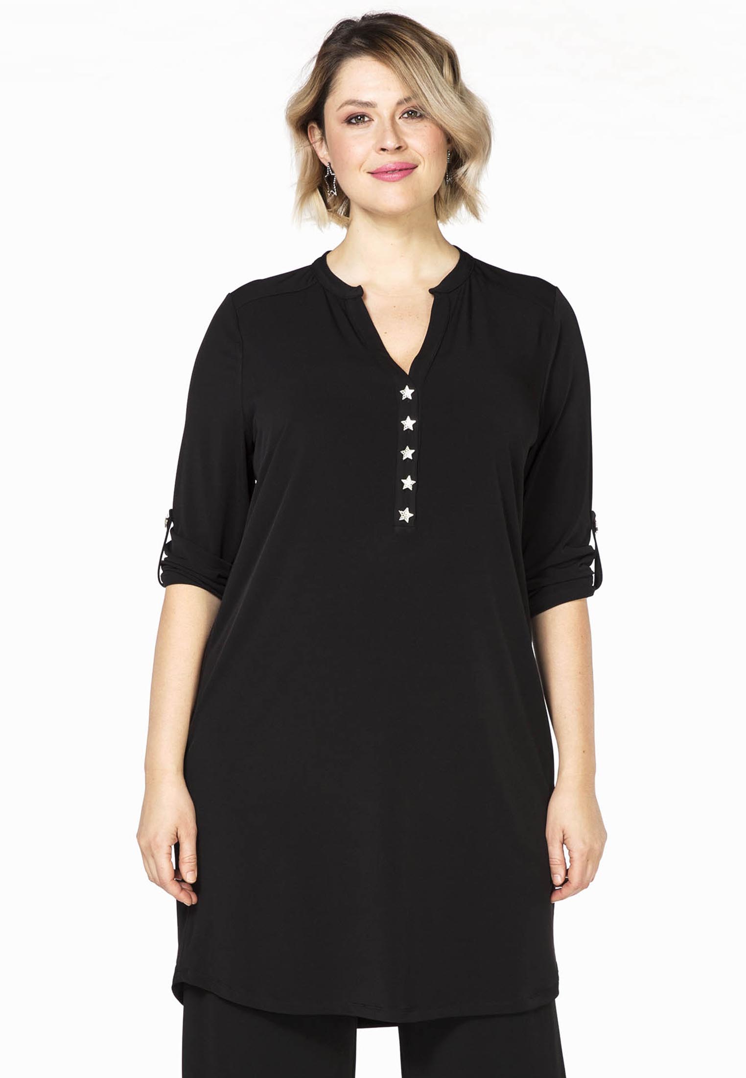 Tunic star buttons DOLCE 40 black
