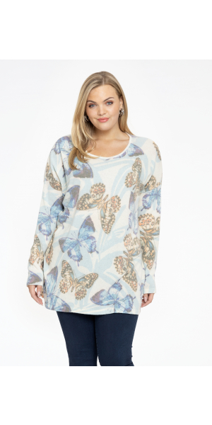 Yoek | Pullover square BUTTERFLY