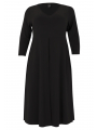 Dress Open Skirt Contrast Slit DOLCE - black 