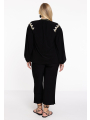 Tunic embroidery DOLCE - black 