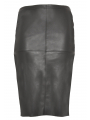 Skirt fake leather - black 