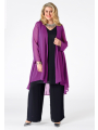 Blouse jacket voile UNI - purple 