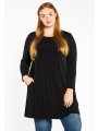 Tunic puckered shoulders DOLCE - black blue