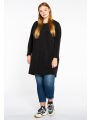 Tunic puckered shoulders DOLCE - black blue