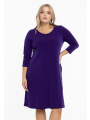 Dress DOLCE A-line - black blue purple 