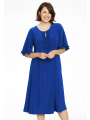 Dress frilled sleeves DOLCE - black blue indigo