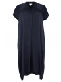Dress kaftan V-neck - black blue