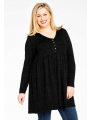 Tunic with buttons SILVER CRUSH - black 