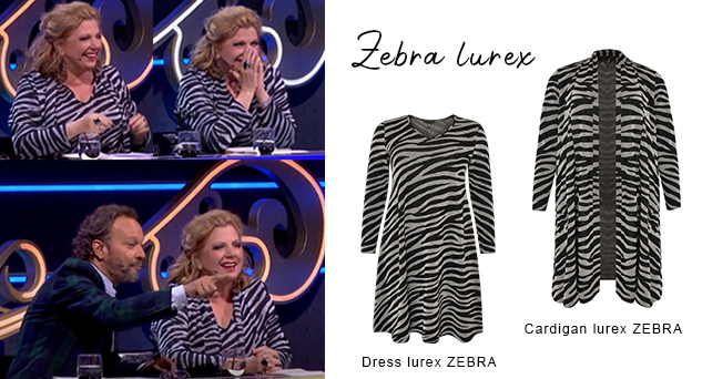 Dress and cardigan lurex ZEBRA